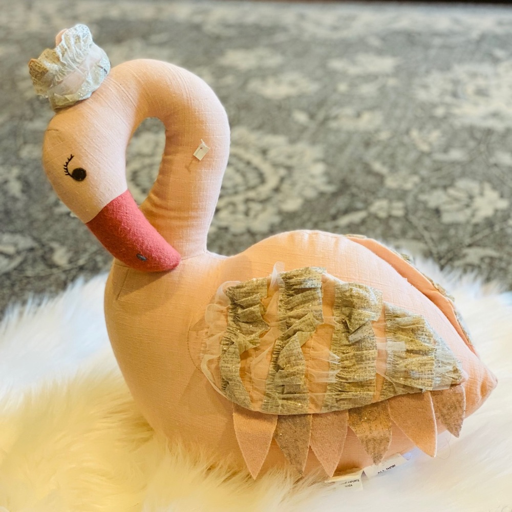 Flamingo/Swan stuffed animal new without tags!